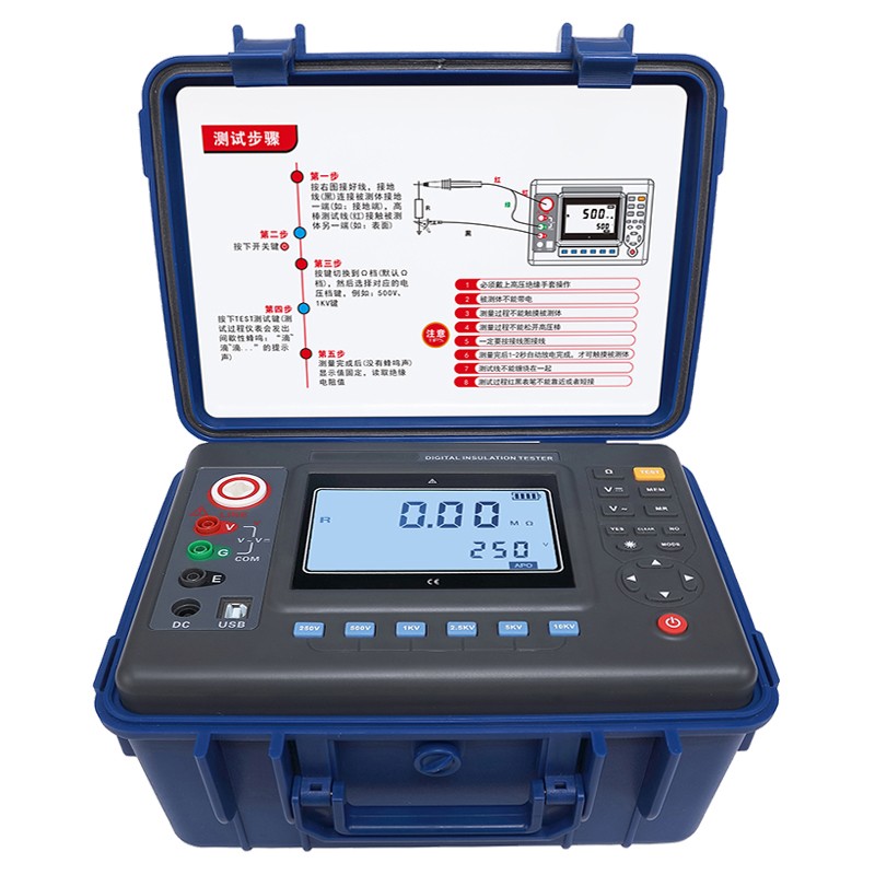 YSB3035E数字式绝缘电阻测试仪 |兆欧表 6档 10KV 5mA